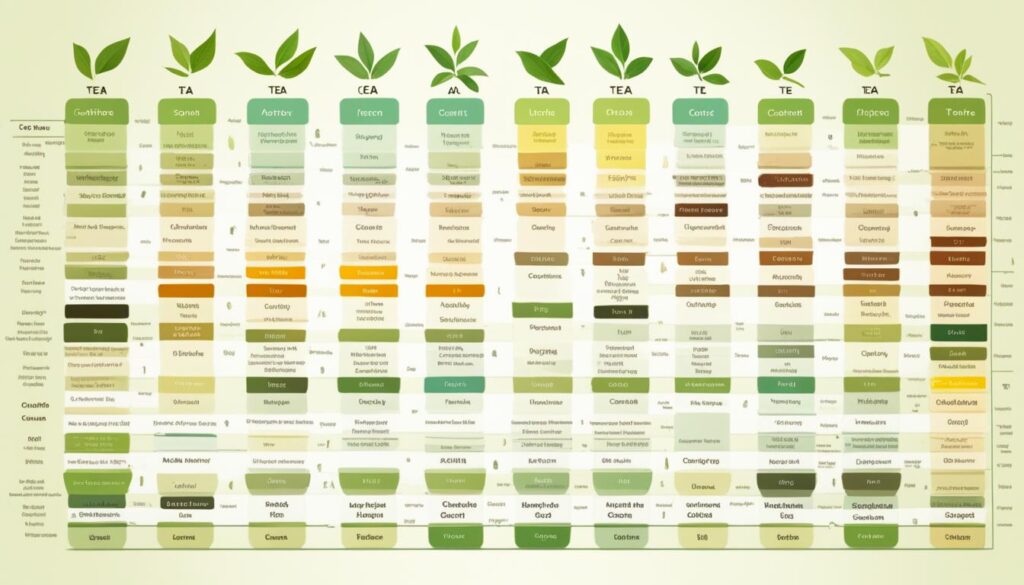 Tea Caffeine Comparison Chart