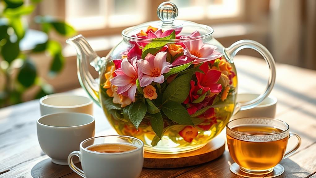 flowering herbal tea experience