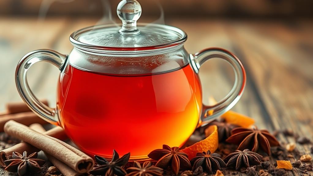 hot cinnamon spice tea