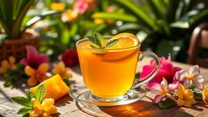 mango infused fruit tea delight