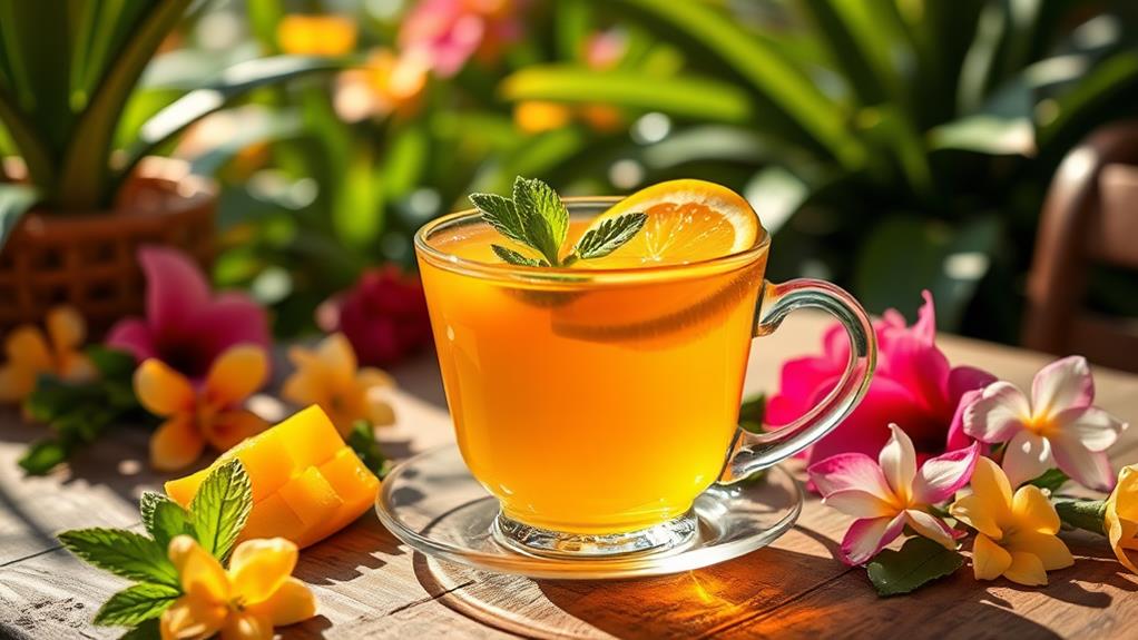 mango infused fruit tea delight