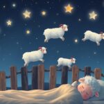 sleepy counting sheep dreams