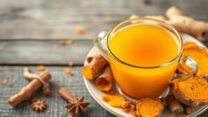 turmeric infused herbal beverage