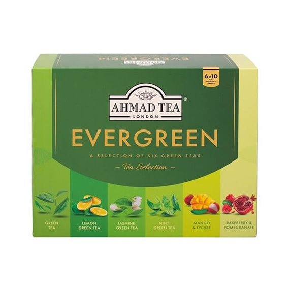 Ahmad Tea Evergreen Green Tea Teabags (60 Pack)