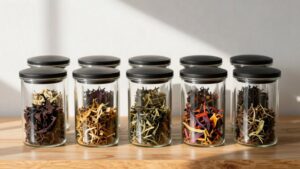airtight tea canisters selection