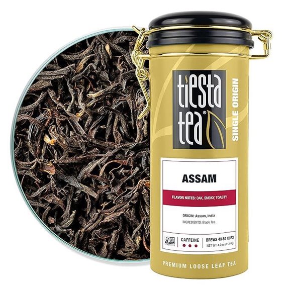 Tiesta Assam Loose Leaf Black Tea (4oz Tin)