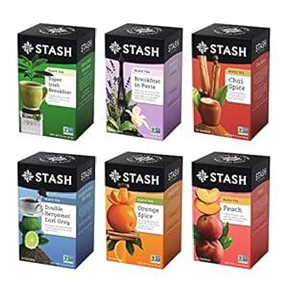 STASH Black Tea Variety Pack — 6 Flavors 6 Boxes