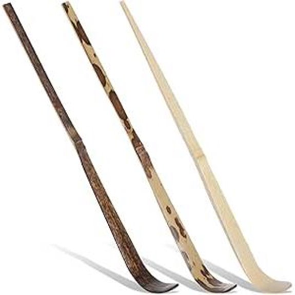 3 Pcs Matcha Spoons Bamboo Chashaku Scoops