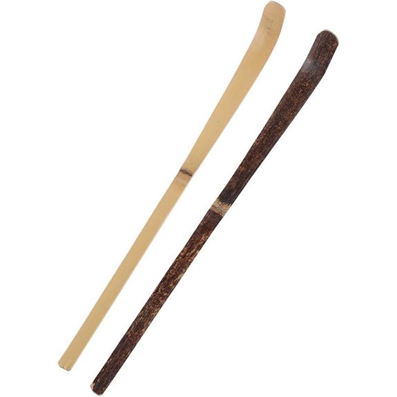 2 Pcs Bamboo Matcha Scoop and Tea Whisk Sticks