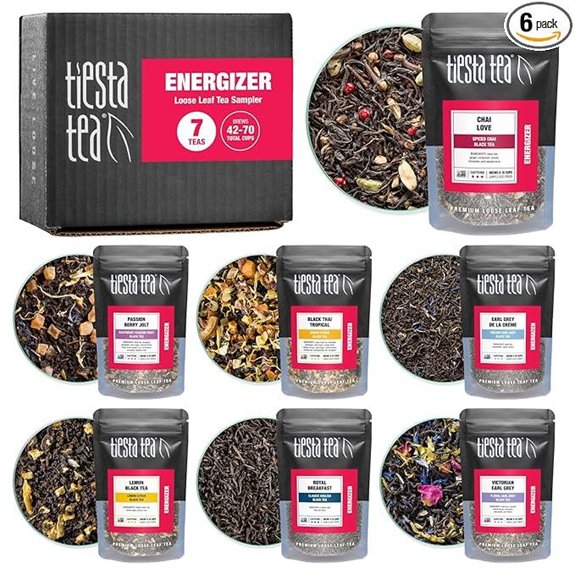Tiesta Tea Black Loose-Leaf Sampler Set (7 Pouches)