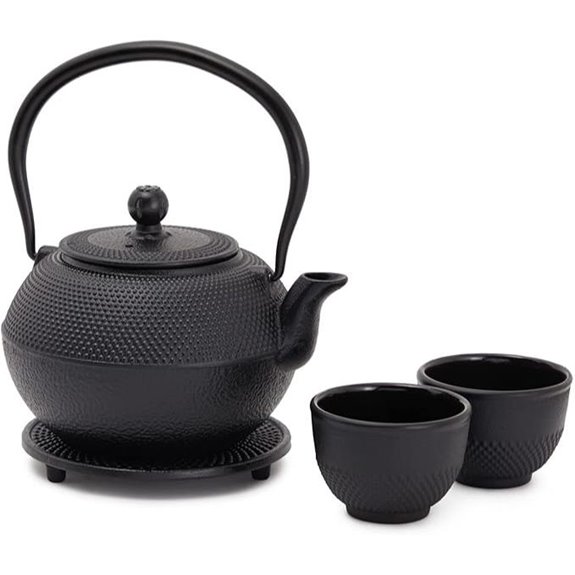 Juvale Cast Iron Teapot with Infuser (1200 mL)