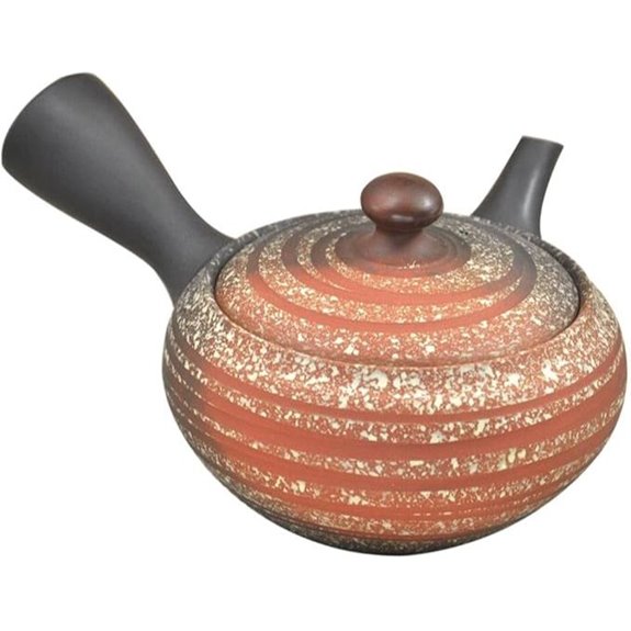 Kyusu Japanese Teapot 15.2oz Ceramic Tokoname Ware