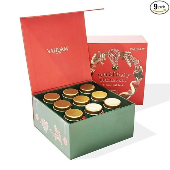 VAHDAM Holiday Breakfast Christmas Tea Gift Set