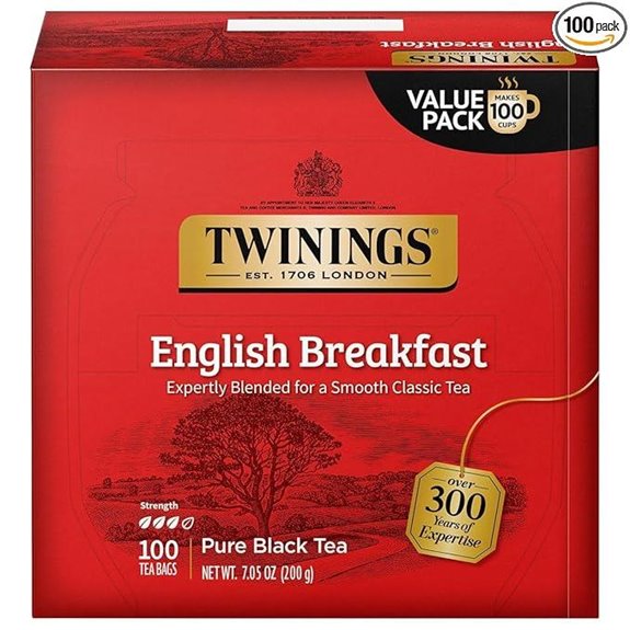Twinings English Breakfast Black Tea (100 Tea Bags)