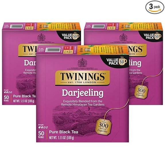 Twinings Darjeeling Black Tea - 150 Individually Wrapped Bags