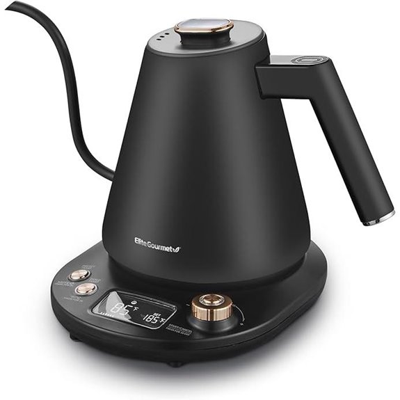 Elite Gourmet 1L Digital Water Kettle with Temp Settings
