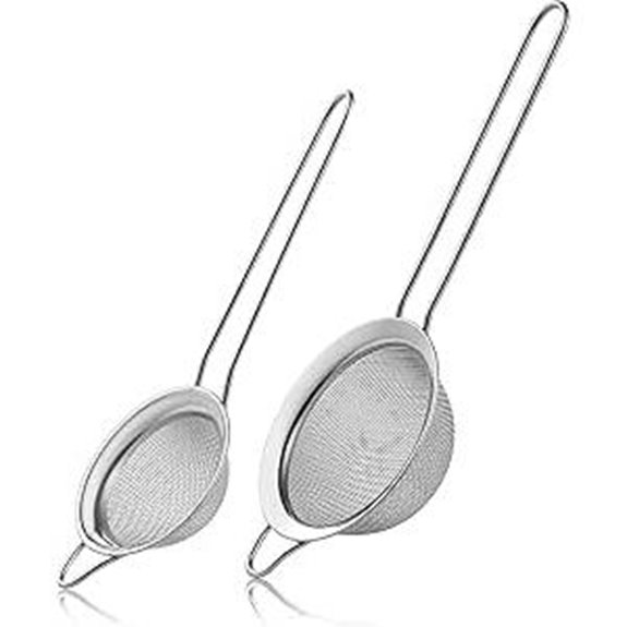 2-Pack Fine Mesh Strainers with Handles (8.6/7.5)