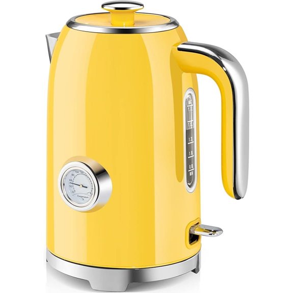 SUSTEAS Electric Kettle 57oz with Thermometer LED