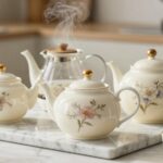 elegant porcelain teapots selection