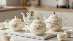 elegant porcelain teapots selection