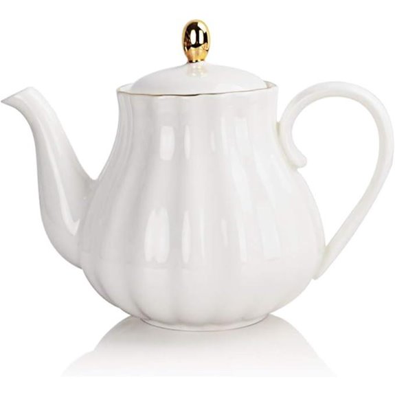 elegant stainless steel teapot