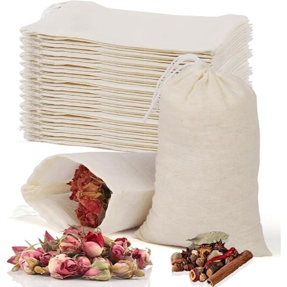 60 Pcs Empty Spice Bags for Cooking and Tea
