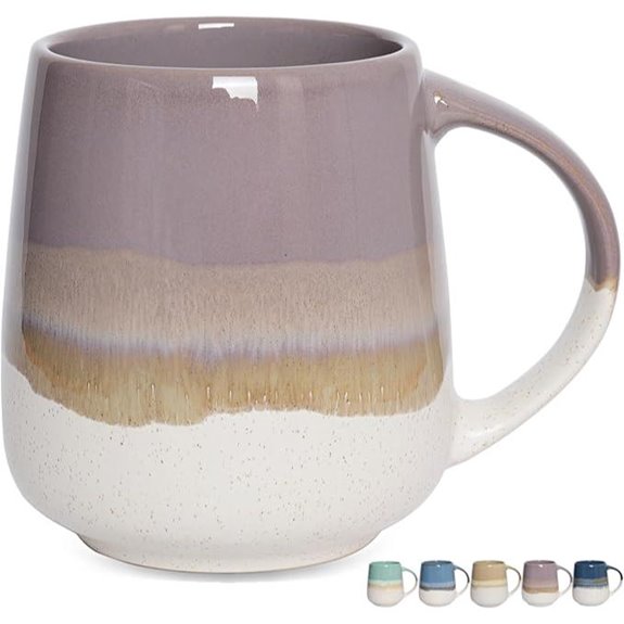 Bosmarlin 23 Oz Extra Large Ceramic Mug (Purple)
