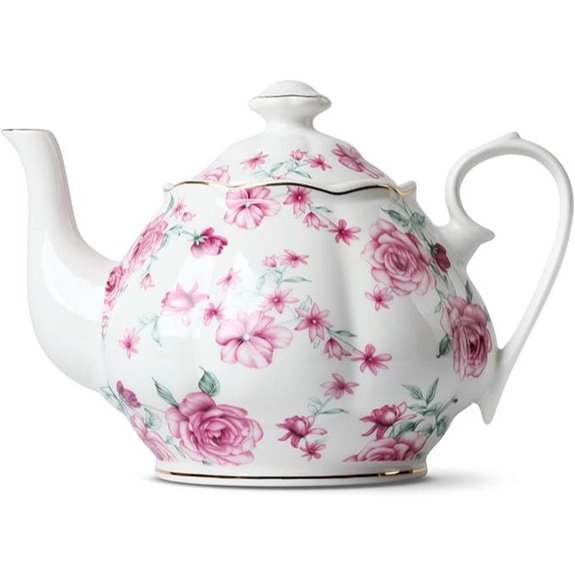 Floral Tea Pot with Gift Box 38 oz