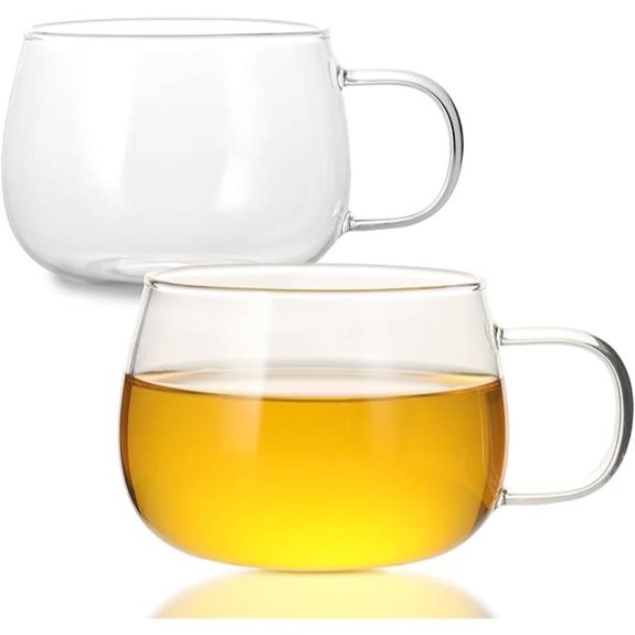 glass tea cups set
