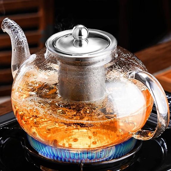PARACITY Glass Teapot 40 OZ with Infuser