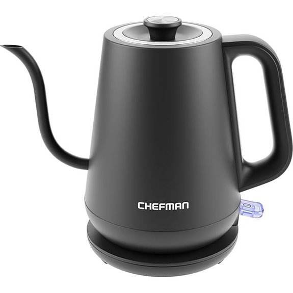 Chefman Gooseneck Electric Kettle 0.8L One-Touch Auto Shut-Off