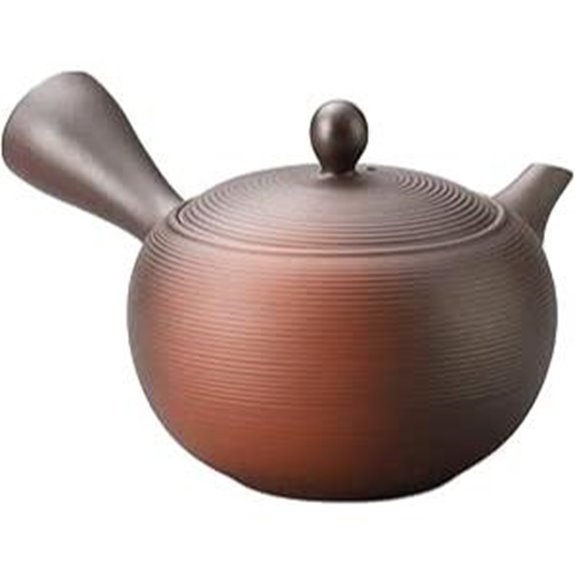 Japanese Teapot Kyusu Tokoname Clay Teapot 11.8oz