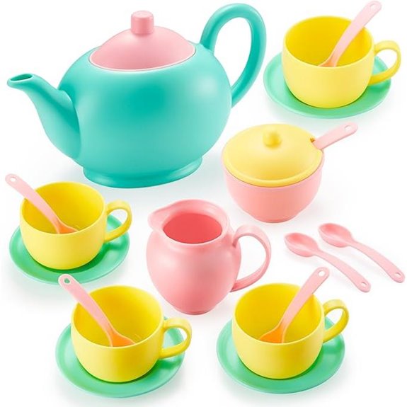 JOYIN 18-Piece Pretend Tea Party Playset for Kids