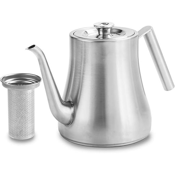 Stainless Steel Teapot with Infuser 68OZ/2L