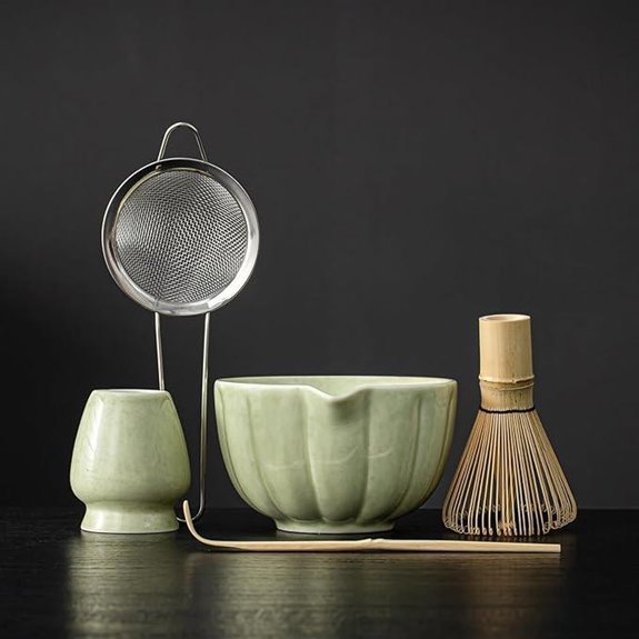 Matcha Whisk Set with Accessories Kit (5 Pcs)