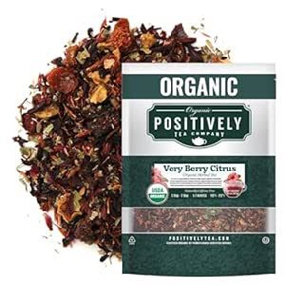 Positively Tea Organic Very Berry Citrus Herbal Loose Leaf