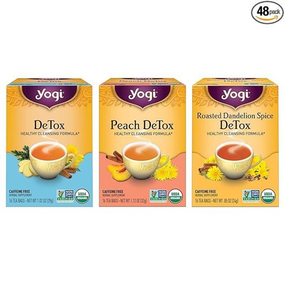 Yogi Herbal Detox Variety Pack (3-Pack) Organic Tea