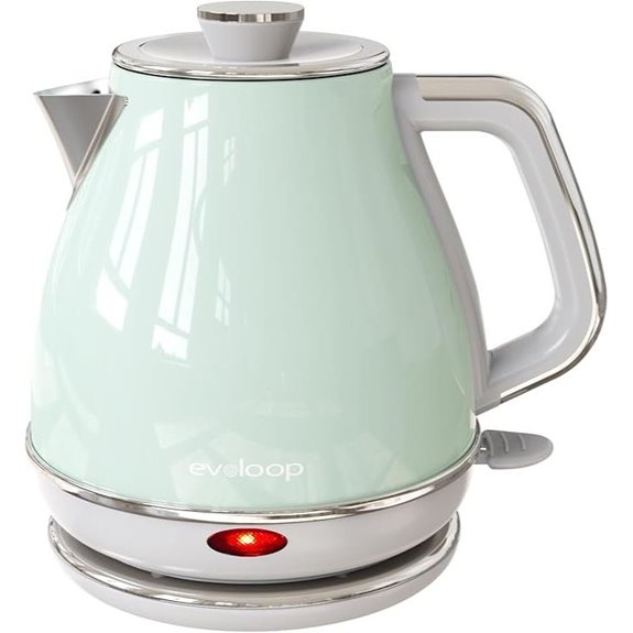 Evoloop 1500W Electric Tea Kettle 1L Stainless Steel