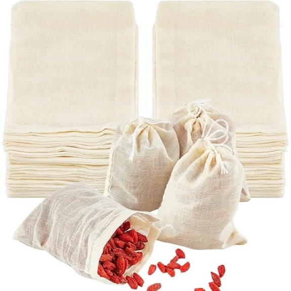 TUZAZO 50-Pack Reusable Tea Bags 3x4