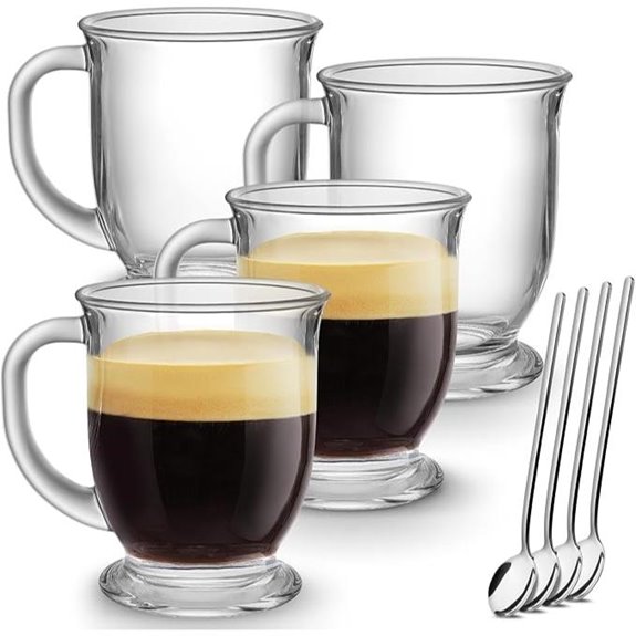 set of four mugs