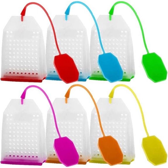 6-Pack Silicone Tea Infusers for Loose Tea