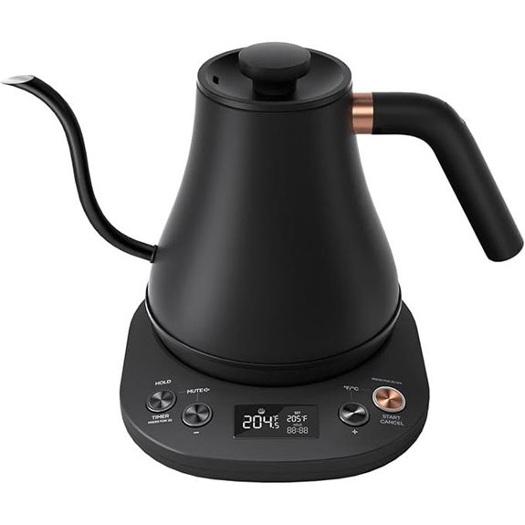 Mecity Gooseneck Kettle 0.8L Matt Black