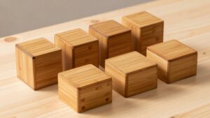sleek natural bamboo tea boxes
