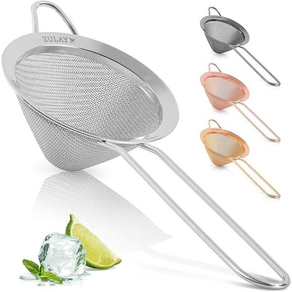 Zulay Fine Mesh Strainer - 304 Stainless Steel