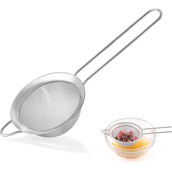 Stainless Steel Fine Mesh Strainer with Handle (3.35)