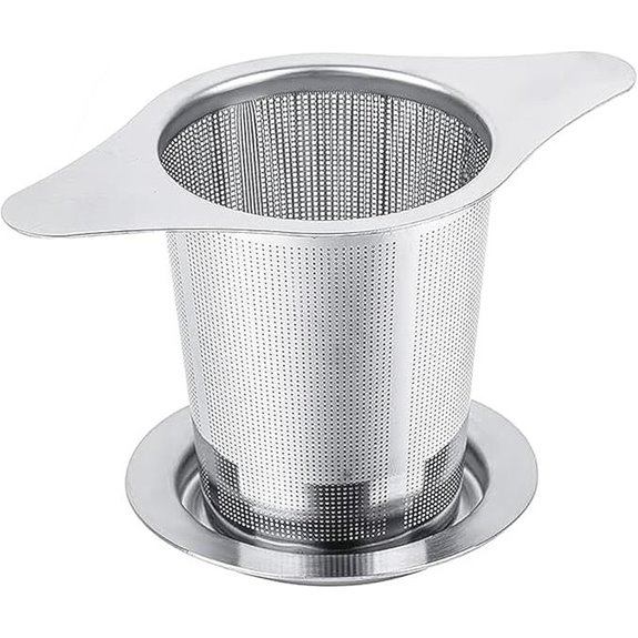 Universal Tea Infuser with Lid - Stainless Steel Filter