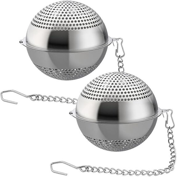 2 Pack 304 Stainless Tea Infuser Ball 2.1 Inch