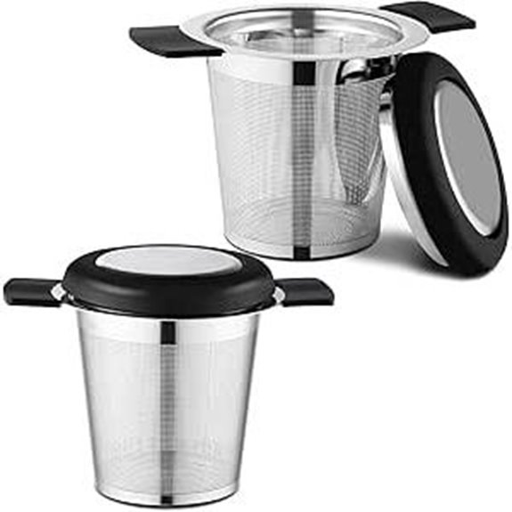 2 Pack Tea Strainers: Stainless Steel Loose Tea Infusers