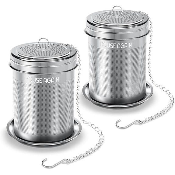 House Again Tea Infusers 2 Pack Stainless Steel Strainers