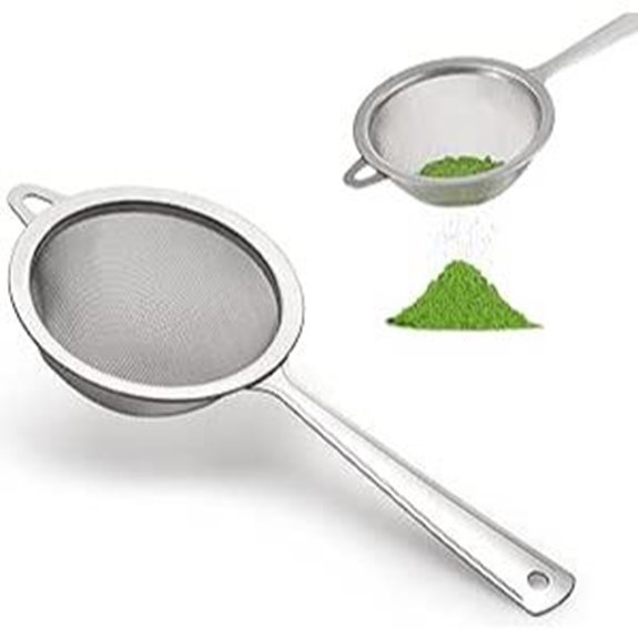 Matcha Sifter: Fine Mesh Stainless Steel Tea Strainer
